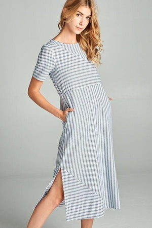 Rylee Woven Dress - Navy