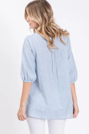 Zahara Blouse - Light Blue