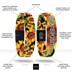 ZOX Wristband - Radiate Positivity - Medium Size