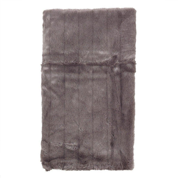 SAR - Faux Fur Throw - Graphite